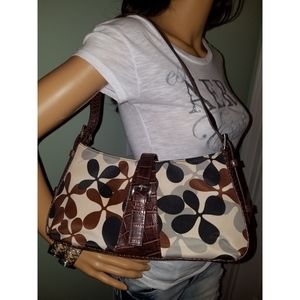 BCBG Paris Alligator Croco Flower Shoulder Bag!💜